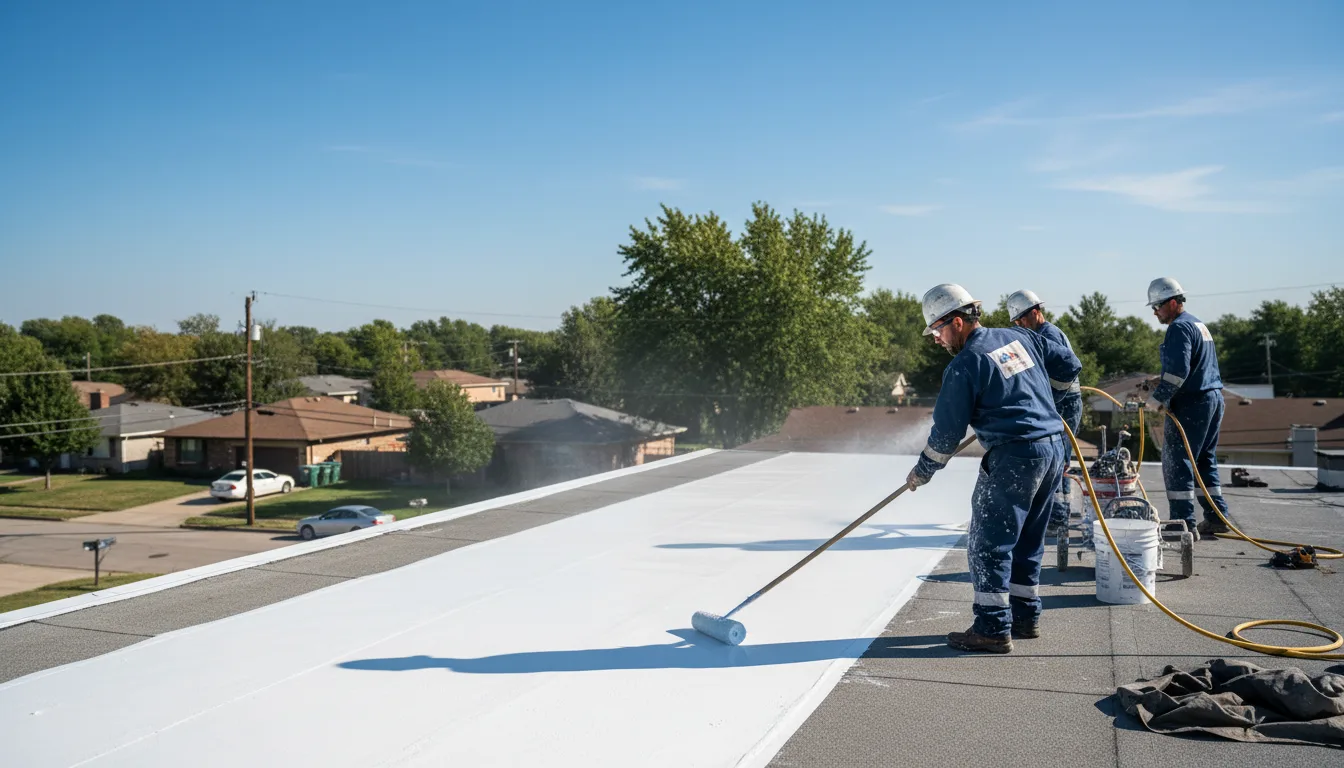 Commercial roof coating in Crooksville, OH near me